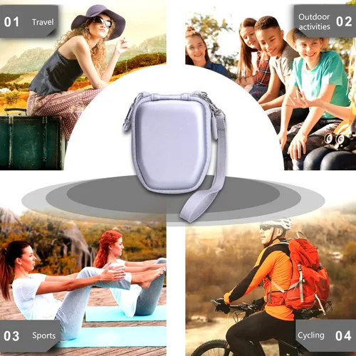 Vista 2 de LTGEM - Funda compatible con auriculares Powerbeats MWNV2LLA Powerbeats3 MRQ92 de alto rendimiento, color gris