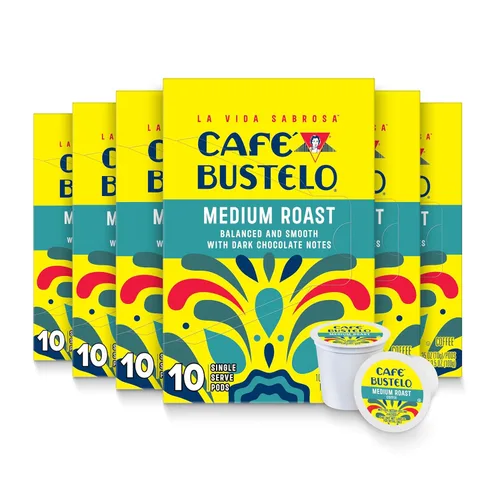 Vista 15 de Café Bustelo Dulce de Leche - Café con sabor artificial, 10 cápsulas K-Cup (paquete de 6)