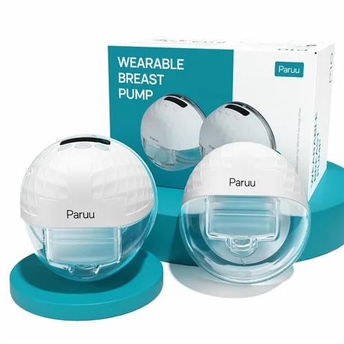 Paruu Extractor de leche manos libres P10 portátil, succión fuerte de 338 mmHg, bajo ruido, 4 modos y 9 niveles, extractor de leche eléctrico