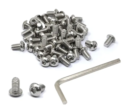 Vista 37 de iexcell Kit de tornillos de cabeza hexagonal de acero inoxidable 304 de 1/4-20 x 1, 50