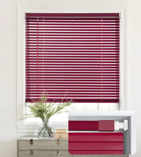 Vista 18 de LazBlinds Mini Persianas de Aluminio de 1", Sin Herramientas-Sin Taladro, Persianas Sin Cordón para Ventanas Interiores, Persianas Horizontales