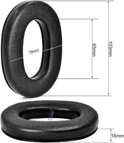 Vista 5 de 1 par de orejeras para auriculares 3M WorkTunes Connect, tapones para los oídos para disparos, protección auditiva de espuma, protector auditivo