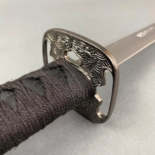 Vista 3 de PS 39.8 pulgadas Último Samurái Espada Japonesa Katana Honor Grabado En Vaina. Para Colección. Regalo, Uso de Práctica de Espada al Aire Libre