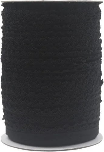 Vista 10 de Bristlegrass Picot Loop - Banda elástica para coser de 1/2 pulgada, 0.512 in, corona de carrete con volantes, cinta elástica para atar el cabello