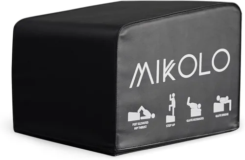 Mikolo Banco de Empuje de Cadera, Máquina de Empuje de Cadera en Casa para Puente de Glúteos, Caja de Empuje de Cadera Multifuncional con