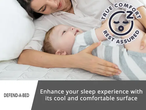 Vista 5 de Classic Brands: Defend-A-Bed protector acolchado e impermeable para colchón.