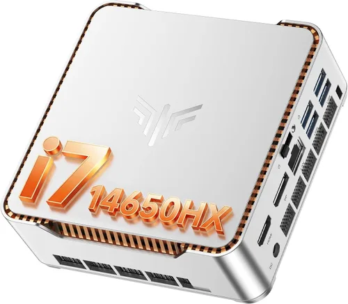KAMRUI Hyper H2 Mini Gaming PC, in-tel Core i7-14650HX (Beat 14450, hasta 5.2GHz) 32GB RAM 1TB SSD Mini computadoras de escritorio, triple pantalla