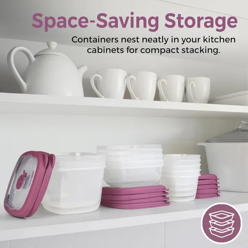 Vista 7 de Recipientes de plástico para sopa de 12 oz con tapas reutilizables, aptos para congelador, herméticos, recipientes de almacenamiento de alimentos