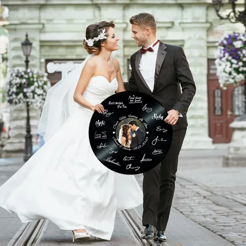 Vista 4 de Letrero de boda personalizado para firma, alternativa al libro de invitados de boda, letrero de boda personalizado con nombre de invitado, letreros