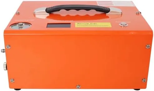 Vista 9 de 【LuckyNote】Compresor de aire PCP, compresor PCP portátil de 4500PSI con convertidor integrado, parada automática DC12V/AC120V bomba de compresor
