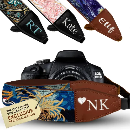Vista 10 de Art Tribute Camera Strap for All DSLR and Mirrorless Cameras. Photographers Strap Neck, Shoulder & Crossbody Camera Strap