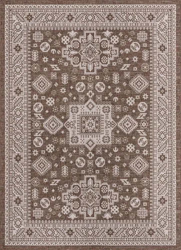 Vista 26 de Unique Loom Outdoor Aztec Collection Alfombra de área, Chalca (3 pies 3 pulgadas x 5 pies 3 pulgadas, rectangular, azul/marfil)