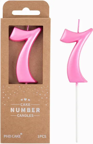 Vista 63 de PHD CAKE Velas de cumpleaños de 7 cm Elegantes Azul Número 4, Velas de Número Azul, Velas de Número para Pastel, Celebración de Fiesta