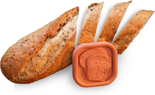 JBK Pottery Ahorrador de Pan de Terracotta para Pan Casero, Masa Madre, Bagels y Productos Horneados – Disco de Piedra Mantenedor de Frescura,
