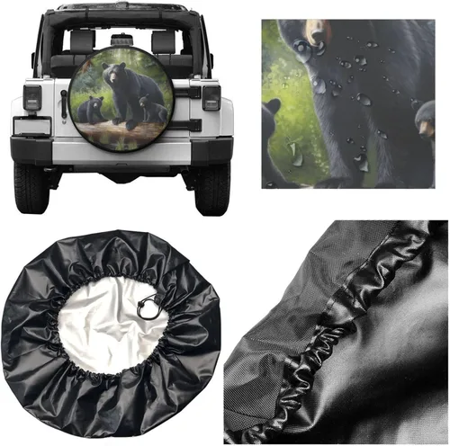 Vista 5 de Eugzak - Cubiertas de repuesto para neumáticos de RV para remolques, protectores de ruedas, cubiertas de neumáticos a prueba de clima y polvo