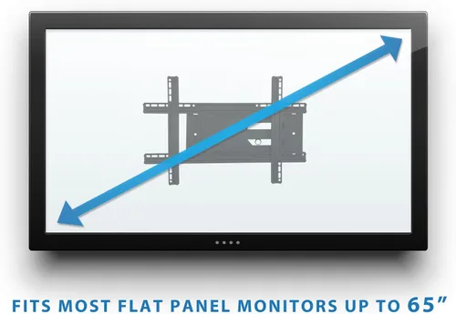 Vista 4 de Marca: MOUNT-IT! Soporte para pared con inclinación, reclinable, muy resistente, universal para televisores de 23 a 37 pulgadas