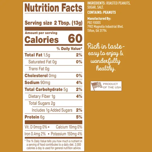 PB2 Paquete de mantequilla de maní en polvo - Original PB2 and Cocoa PB2 Peanut Butter Powder (dos frascos de 16 onzas)