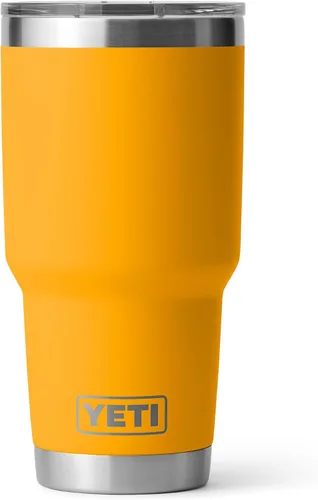 Vista 35 de YETI Rambler - Vaso de 30 oz de acero inoxidable con aislamiento al vacío con tapa MagSlider, color blanco