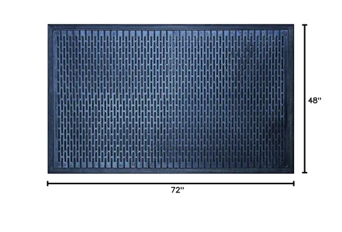 Vista 3 de Durable Scraper - Tapete de entrada, 48 x 72 pulgadas, negro