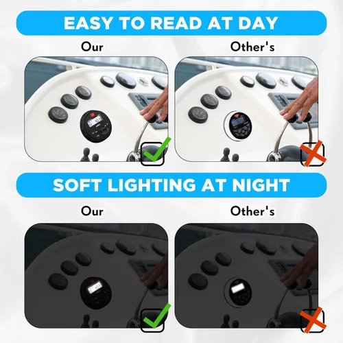 Vista 5 de Radio marina marina estéreo Bluetooth barco estéreo estilo redondo sistema de barco radio