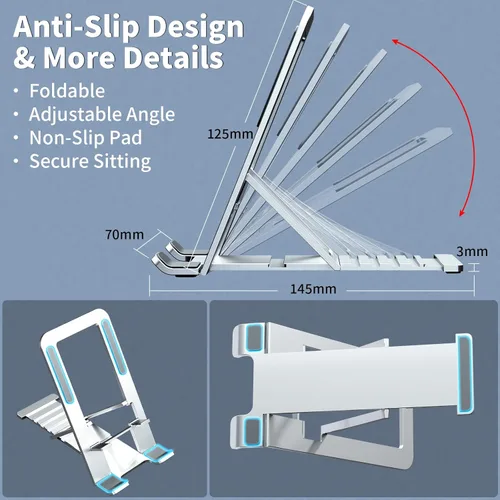 Vista 3 de TITACUTE Soporte de teléfono celular para iPhone 14 Pro Max 13 12 11 XR Samsung A53 S22 S21 S20 Galaxy Z Flip 4 Pixel soporte de cuna ajustable