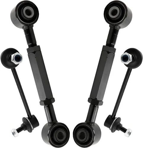 Vista 623 de Detroit Axle - 4 brazos de control de extremo delantero para Nissan Frontier Xterra 2000-2004 Brazos de control inferior y superior con rótulas