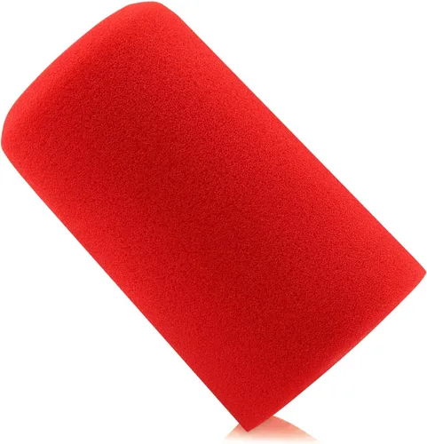LEFXMOPHY SM7B Parabrisas para Micrófono Vocal Shure SM7B SM7dB RK345 Filtro anti-pop de repuesto, Cubierta de espuma roja con cancelación de ruido