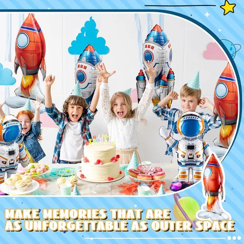 Vista 13 de RoundFunny - 8 globos de aluminio grandes para el espacio exterior