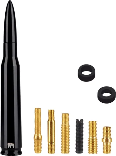 Vista 4 de ONE250 Antena estilo bala, compatible con Chevy Chevrolet - Silverado (1999-2024), Colorado (2003-2024), Equinox (2003-2017), Traverse (2008-2017)