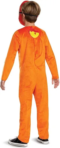 Vista 2 de Pokemon Charmander - Disfraz infantil de personaje clásico para niños, Naranja