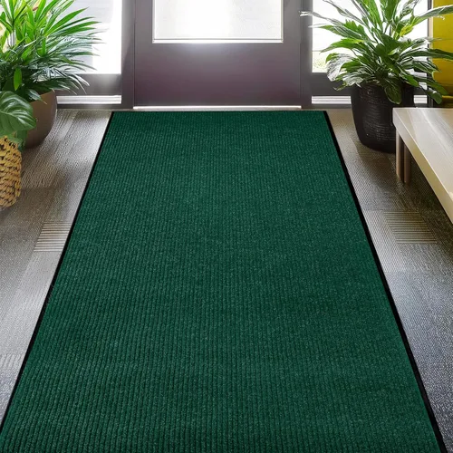Vista 34 de LuxUrux Tapete de goma duradero para puerta, resistente, interior/exterior, fácil de limpiar, impermeable, patio, garaje, tapete comercial