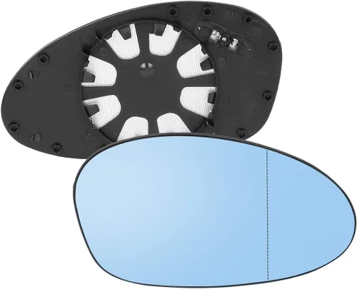 Vista 7 de X AUTOHAUX 1 Par de Cristales de Espejo Lateral de Coche con Placa de Soporte Calefactada de Vidrio Tintado Azul para BMW E86 E88 E90 E91 E92 E93