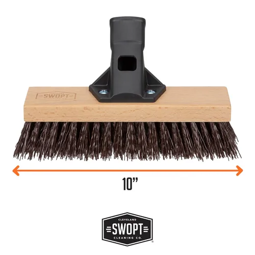 Vista 6 de SWOPT Cabezal de cepillo de superficie rugosa de 10' Premium - Cepillo de cubierta para superficies rugosas y texturizadas, intercambiable con todos