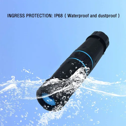 Vista 6 de 5 unids blindado RJ45 conector impermeable IP68 Cat5/5e/6 8P8C Ethernet LAN cable acoplador hembra a hembra adaptador de red al aire libre