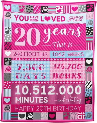 Vista 15 de YISUMEI Pink Love Rose Elements - Manta de cumpleaños para niña de 2 años, 50 x 60 pulgadas, moderna, multiusos, lavable a máquina