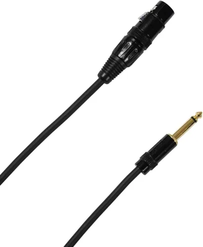 Vista 2 de Audio 2000s Cable de micrófono E07106 1/4" TS a XLR hembra de 6 pies