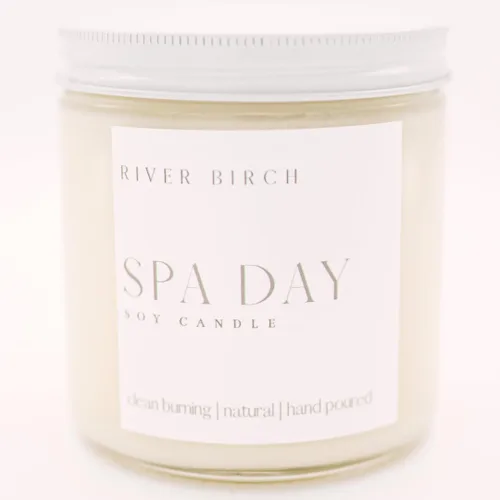 Vista 54 de River Birch Candles - Vela perfumada de almendra + miel, velas de soja de alta calidad, totalmente naturales, no tóxicas, 8.5 onzas, 40 horas