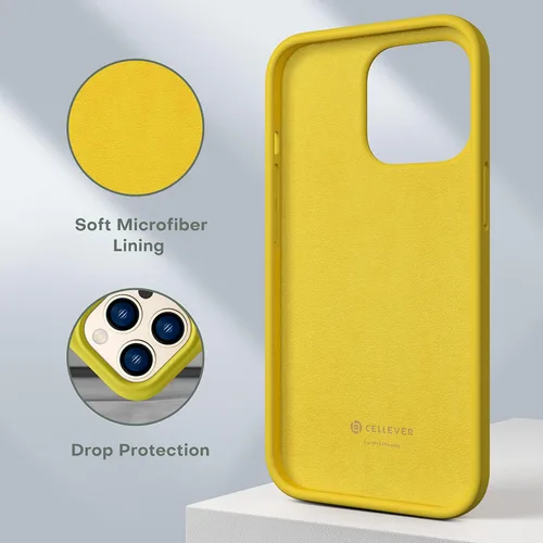 Vista 5 de CellEver Funda de silicona resistente para iPhone 13 Pro Max, dos protectores de pantalla de vidrio inastillables, protección militar contra caídas