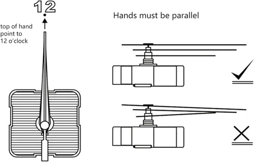 Vista 5 de DOITOOL Kit de mecanismo de movimiento de cuarzo silencioso, piezas de reloj de precisión y diseño resistente, sin ruido de tictac