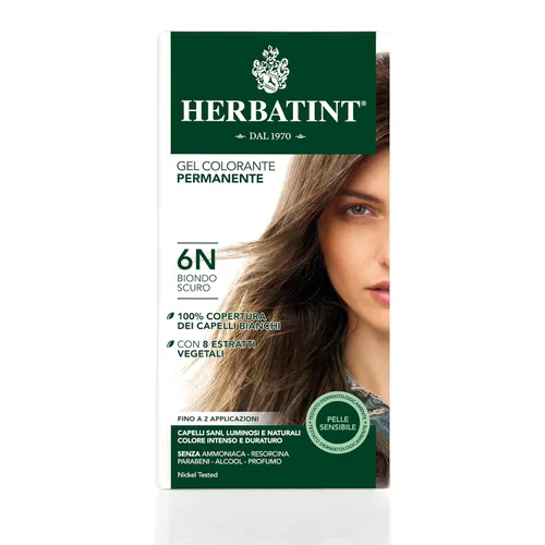 Vista 2 de Herbatint Gel permanente para el cabello 6n rubio oscuro, 5.1 fl oz