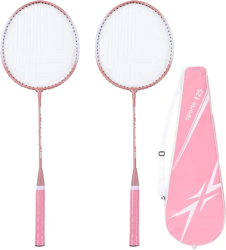 Badminton Rackets, Professional Separate Iron Alloy Badminton Rackets with String Protector Anti Slip Grip, Lightweight Badminton Rackets Set for