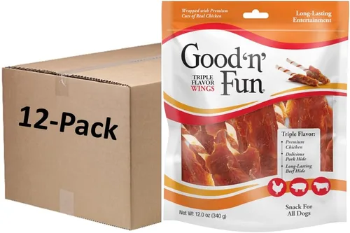 Vista 10 de Good 'N' Fun - Alitas de triple sabor para perros