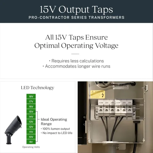 Vista 7 de Kichler 15IGT100 100W en transformador de tierra