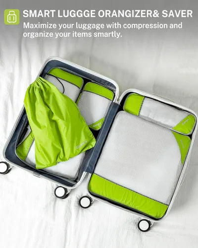 Vista 7 de Gonex cubos de compresión para embalaje, almacenamiento organizadores en cubo de malla extendible