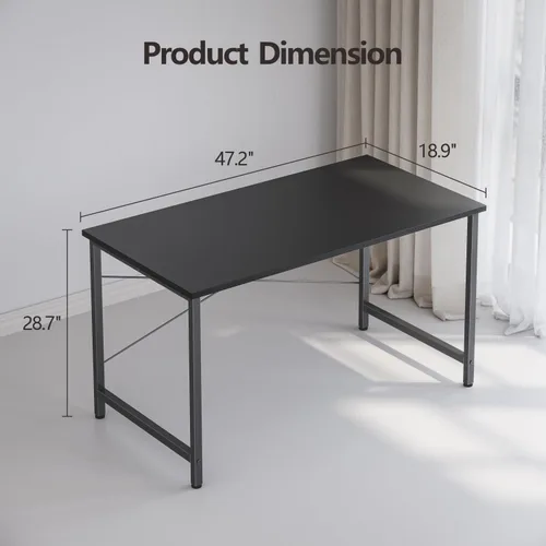 Vista 57 de CubiCubi Escritorio para computadora, escritorio pequeño de oficina en casa de 40 pulgadas, mesa de PC de estilo moderno y simple para el hogar