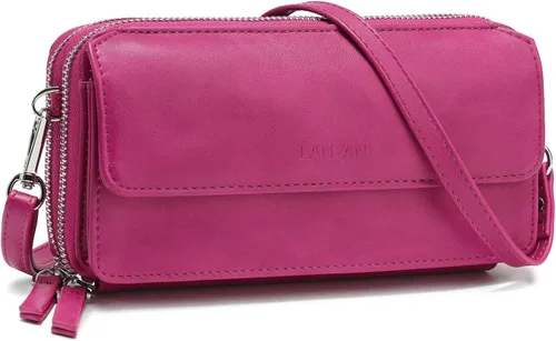 Vista 31 de Lanyani Cartera Cruzada RFID con Correa de Muñeca y Bolsillo para Teléfono para Mujeres de Cuero Vegano
