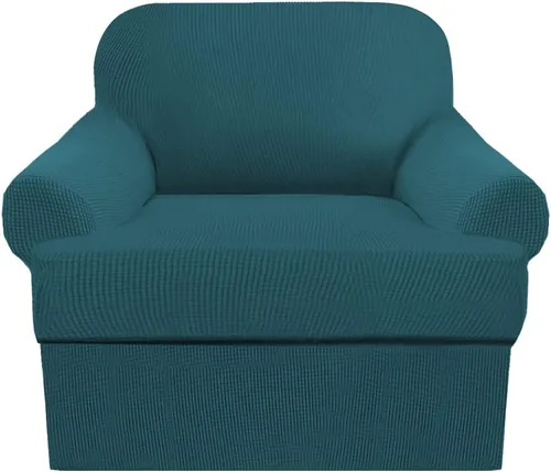 Vista 19 de Fundas para sofá de 3 piezas con cojines en forma de T, funda gruesa para sofá, protector de muebles, fundas elásticas para sofá con cojines