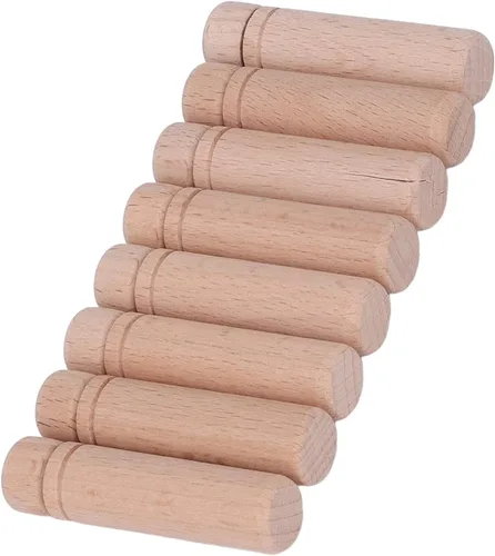 Vista 2 de Tgoon Estuche de madera para agujas, 8 piezas antipérdida resistente soporte para agujas de coser para el hogar
