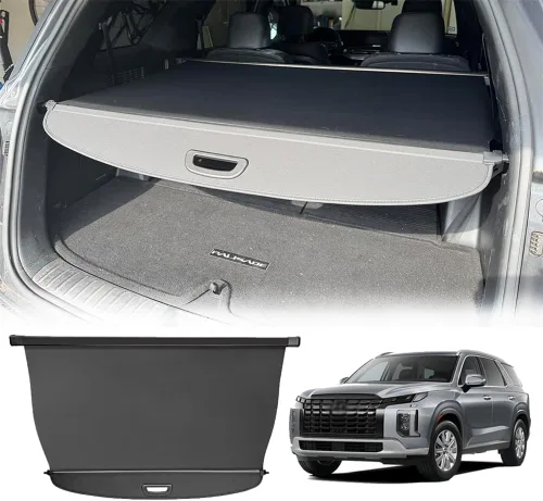 Vista 28 de Vesul, cubierta retráctil para baúl trasero compatible con Toyota RAV4 2013-2018, protector de seguridad, pantalla de privacidad para equipaje