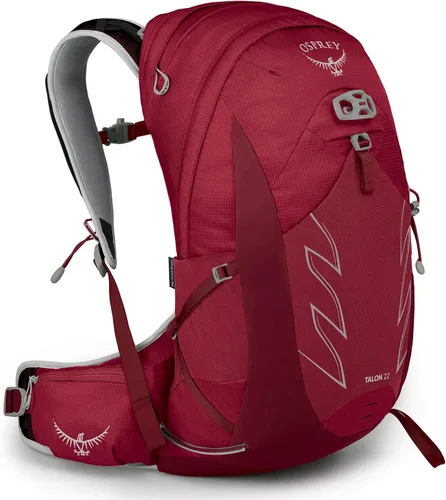 Vista 14 de Osprey Talon 22L Mochila de senderismo para hombre con cinturón de cadera, color azul cerámica, S/M